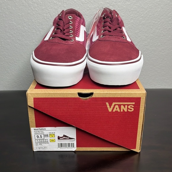 VANS Ward Plaid Platform Mix Port 9.5 - Picture 6 of 7